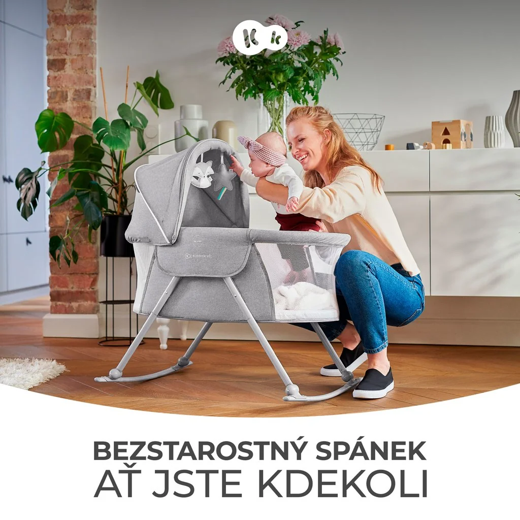 Postieľka detská 3v1 Lovi Gray