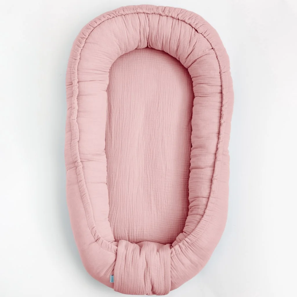 Mušelínové hniezdočko pre bábätko New Baby old pink , 20C52111