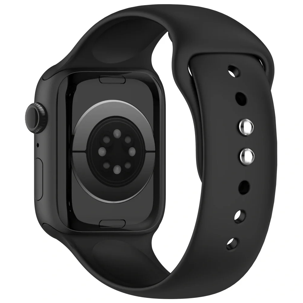 Tech-Protect Silicone remienok na Apple Watch (44 / 45 / 46 / 49mm), black