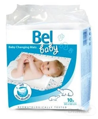 Bel baby prebaľovacie podložky 1×10 ks, (60x60 cm)