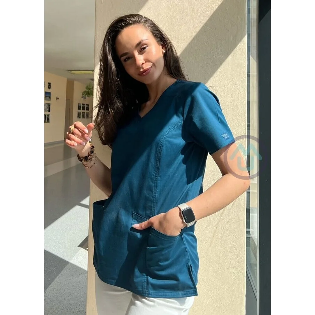 Zdravotnícka blúza Cherokee Core Stretch BEST - karibská modrá XXS
