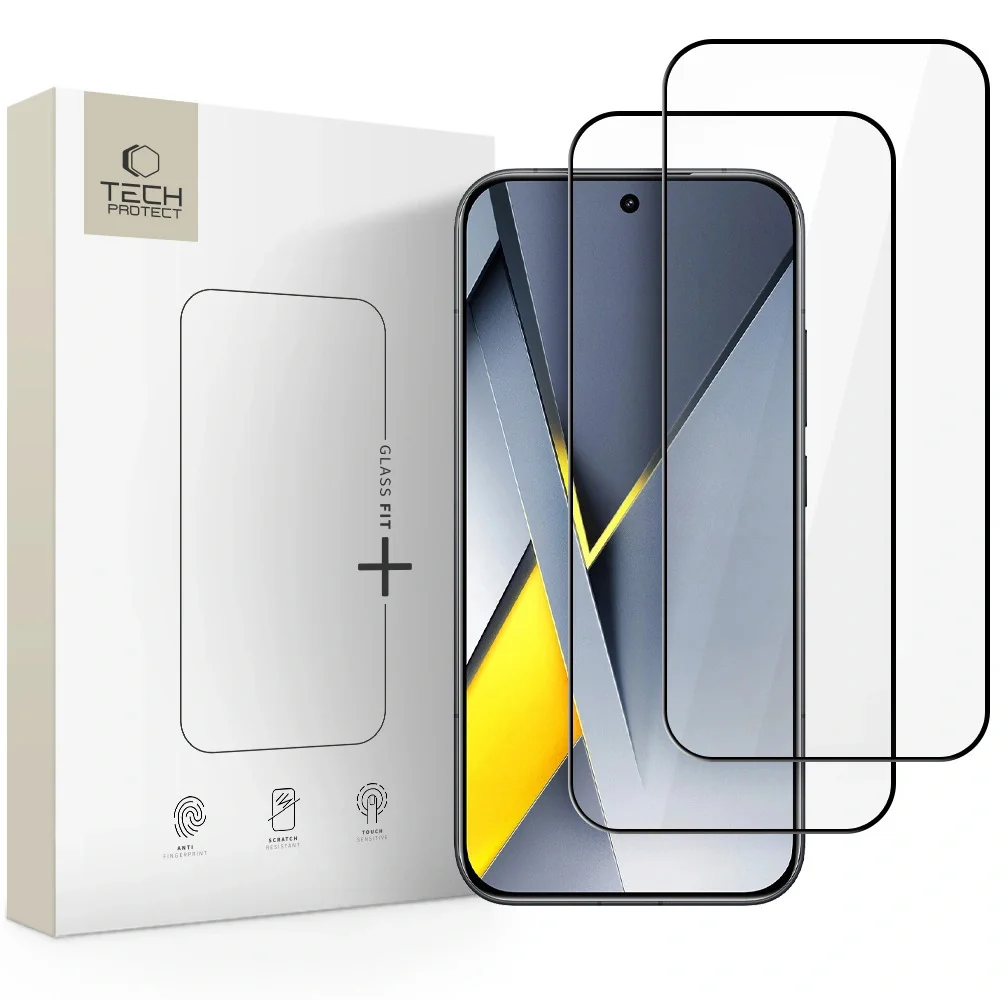 Tech-Protect Glass Fit 2x ochranné sklo na Xiaomi Poco F8 Pro, čierne