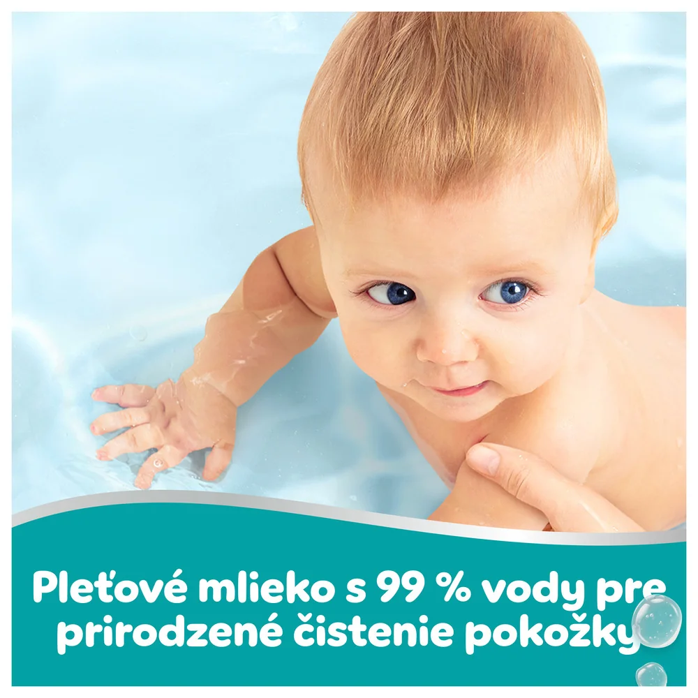 Pampers 99 % Water detské čistiace obrúsky 18 x 60 ks