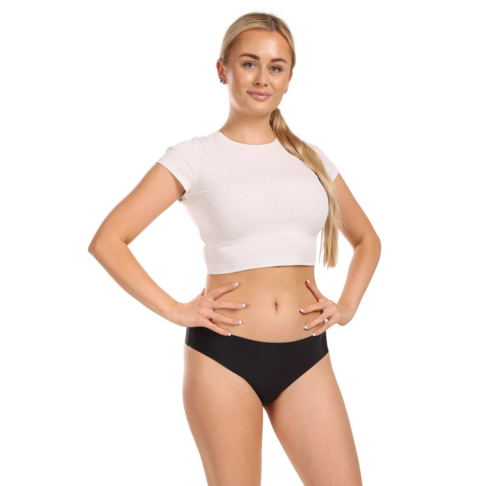 3PACK dámske nohavičky Under Armour čierne (1383897 001) XS