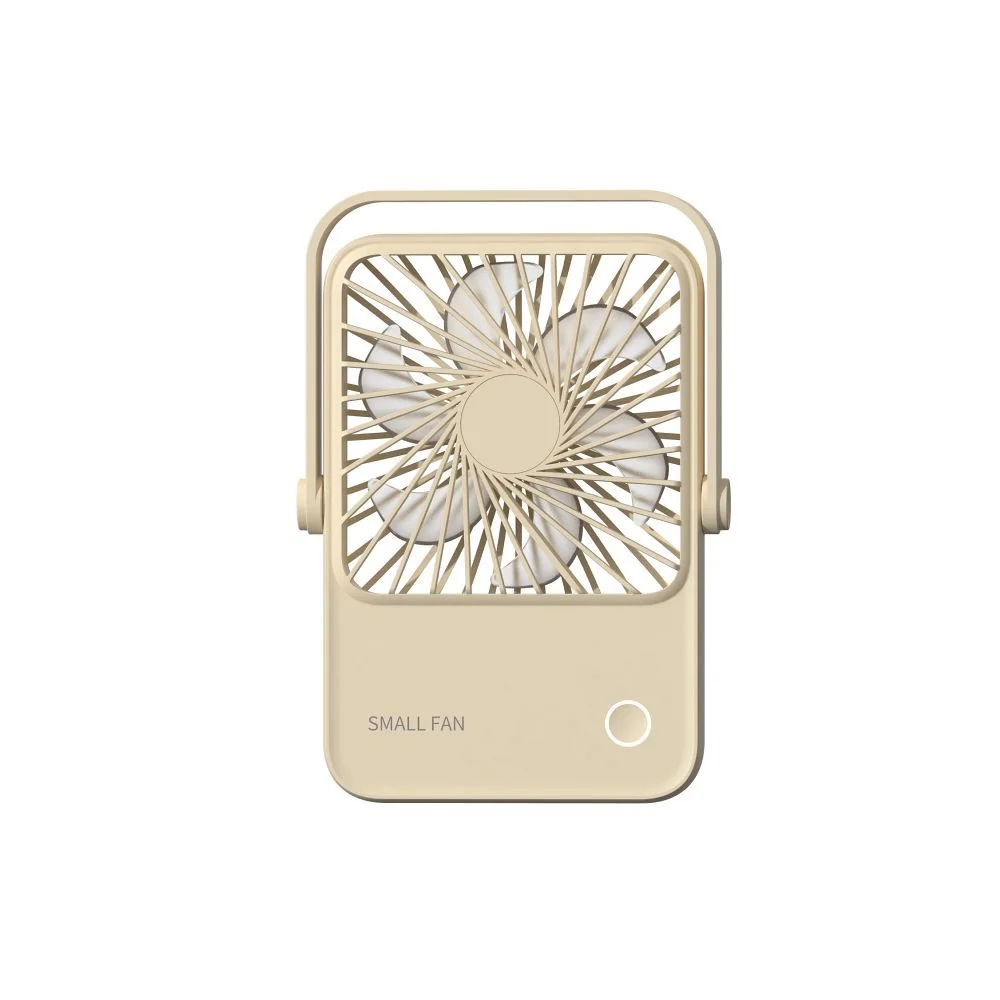 Stolový ventilátor s nastaviteľným stojanom, béžový
