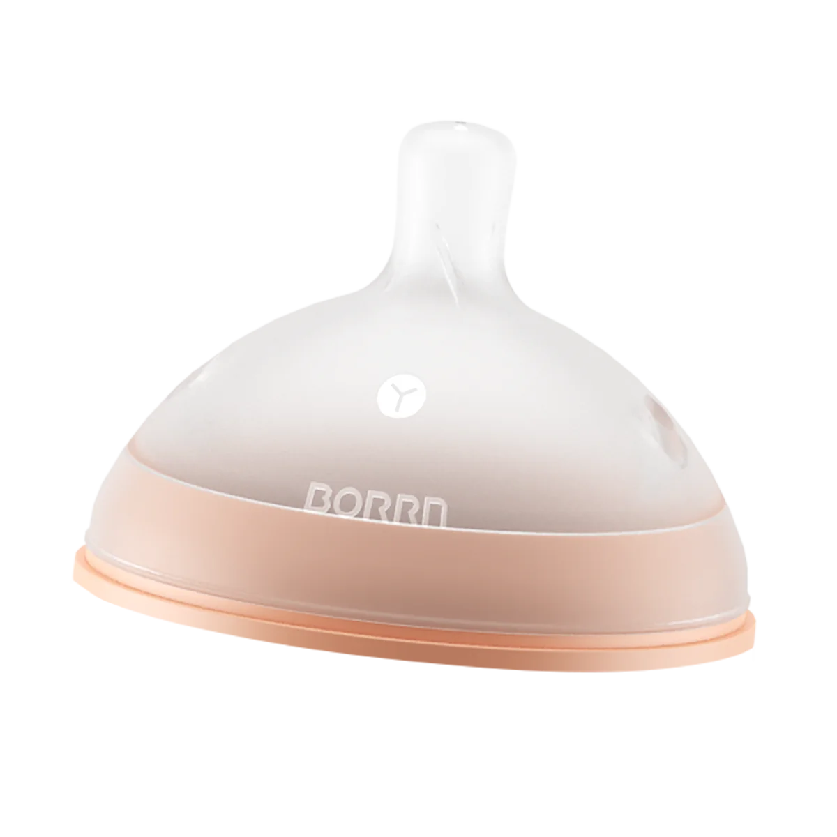 BORRN Silikónový cumlík na fľašu, oranžový, variabilný prietok 1×1 ks, silikónový cumlík