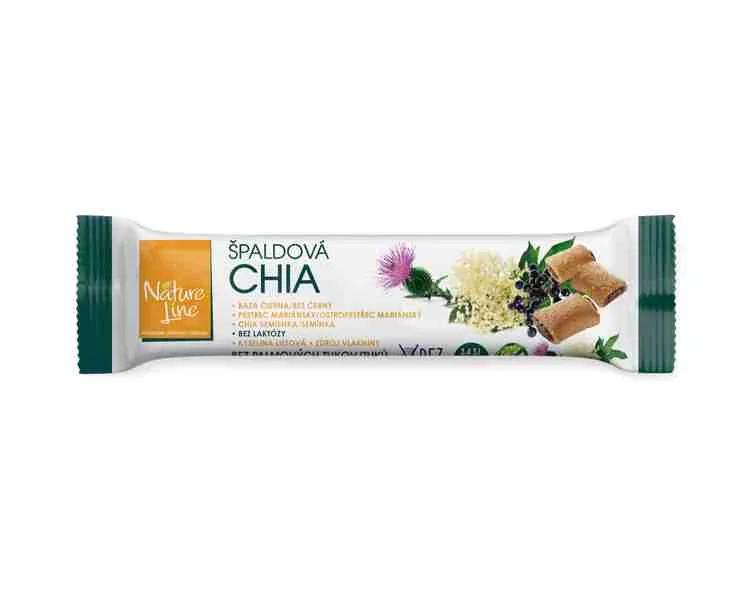 NATURE LINE CHIA sušienky špaldové 1×65 g, zdravá sladkosť
