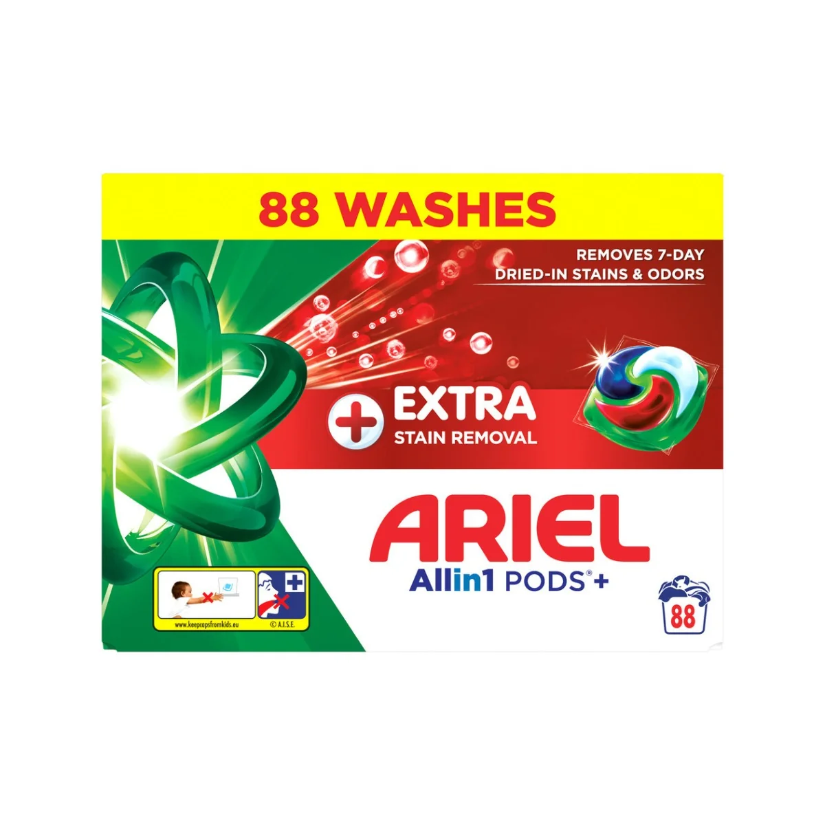 Ariel Extra Clean Allin1 + kapsuly na pranie, 88 praní 88 ks