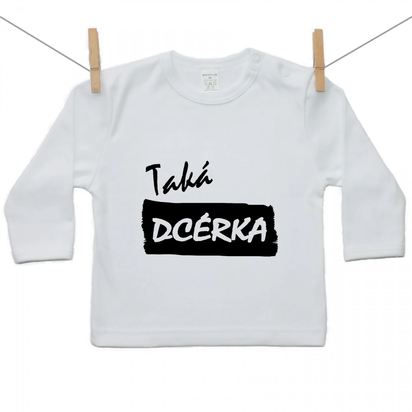 Boodyy Tričko s dlhým rukávom Taká dcérka Veľkosť: 116
