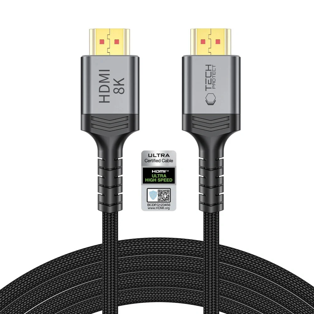 Tech-Protect Ultraboost kábel HDMI 2.1 4K / 8K 3m, čierny