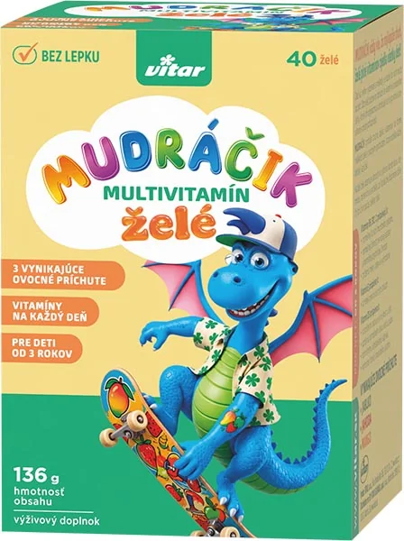 Vitar MUDRÁČIK multivitamín želé 40 ks