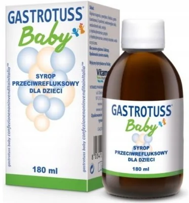 GASTROTUSS Baby 1×179 ml, antirefluxný sirup