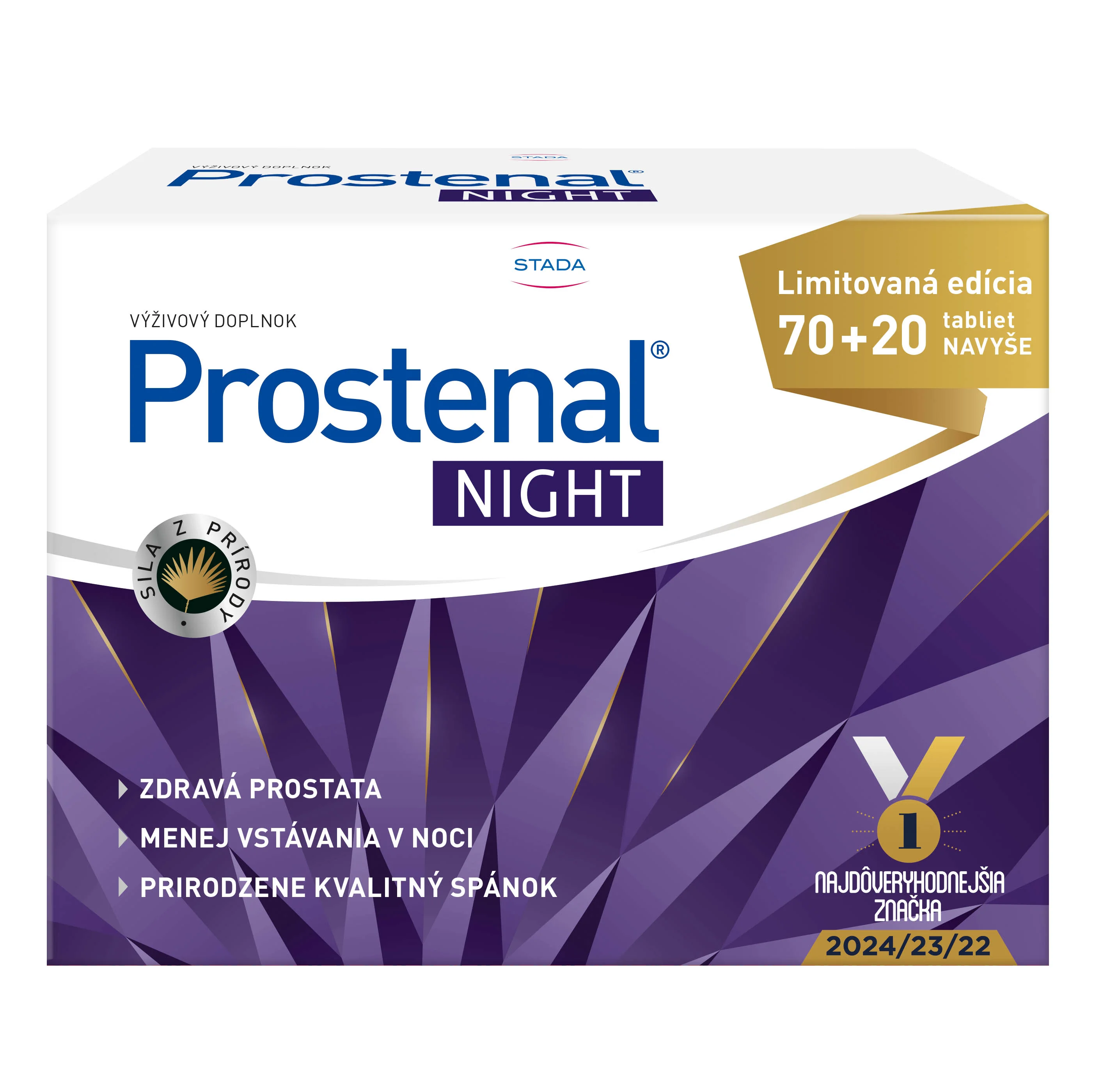 Prostenal Night 70+20TBL  Promo VB24 1x1 set, výhodne balenie pre starostlivosť močových ciest + podpora plodnosti a správnej reprodukčnej funkcii