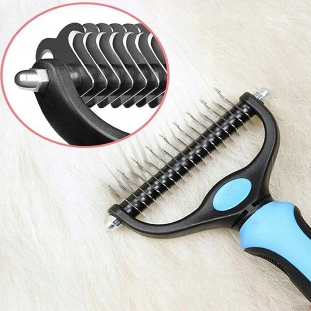 MG Brush hrebeň na vyčesávanie srsti, modrý