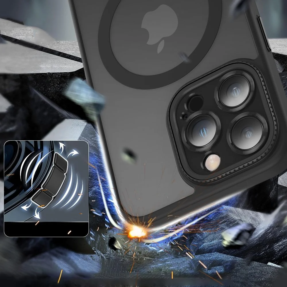 Tech-Protect Magmat Cam MagSafe kryt na iPhone 15, čierny