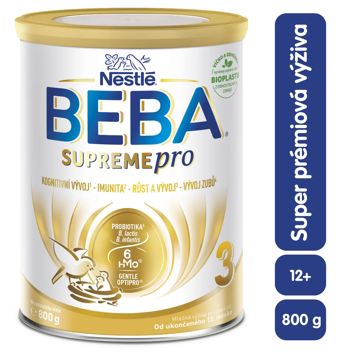 BEBA SUPREMEpro 3, 6 HMO 1x800 g, mlieko pre malé deti