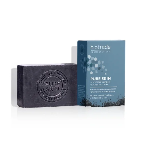 Biotrade Detoxikačné mydlo s aktívnym uhlím Pure skin 100 g