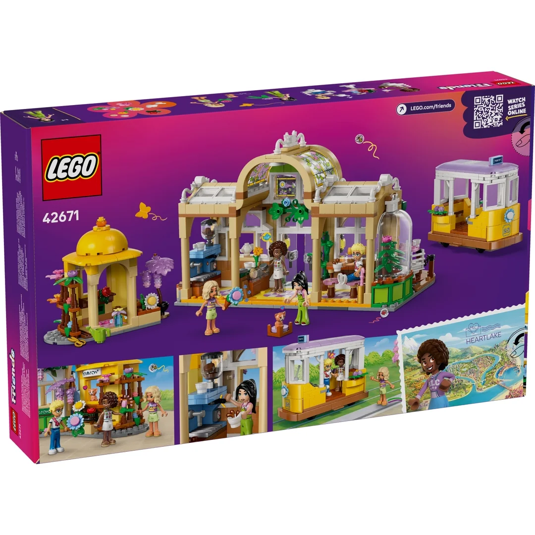 LEGO® Friends 42671 Kaviareň plná rastlín a kvetinárstvo