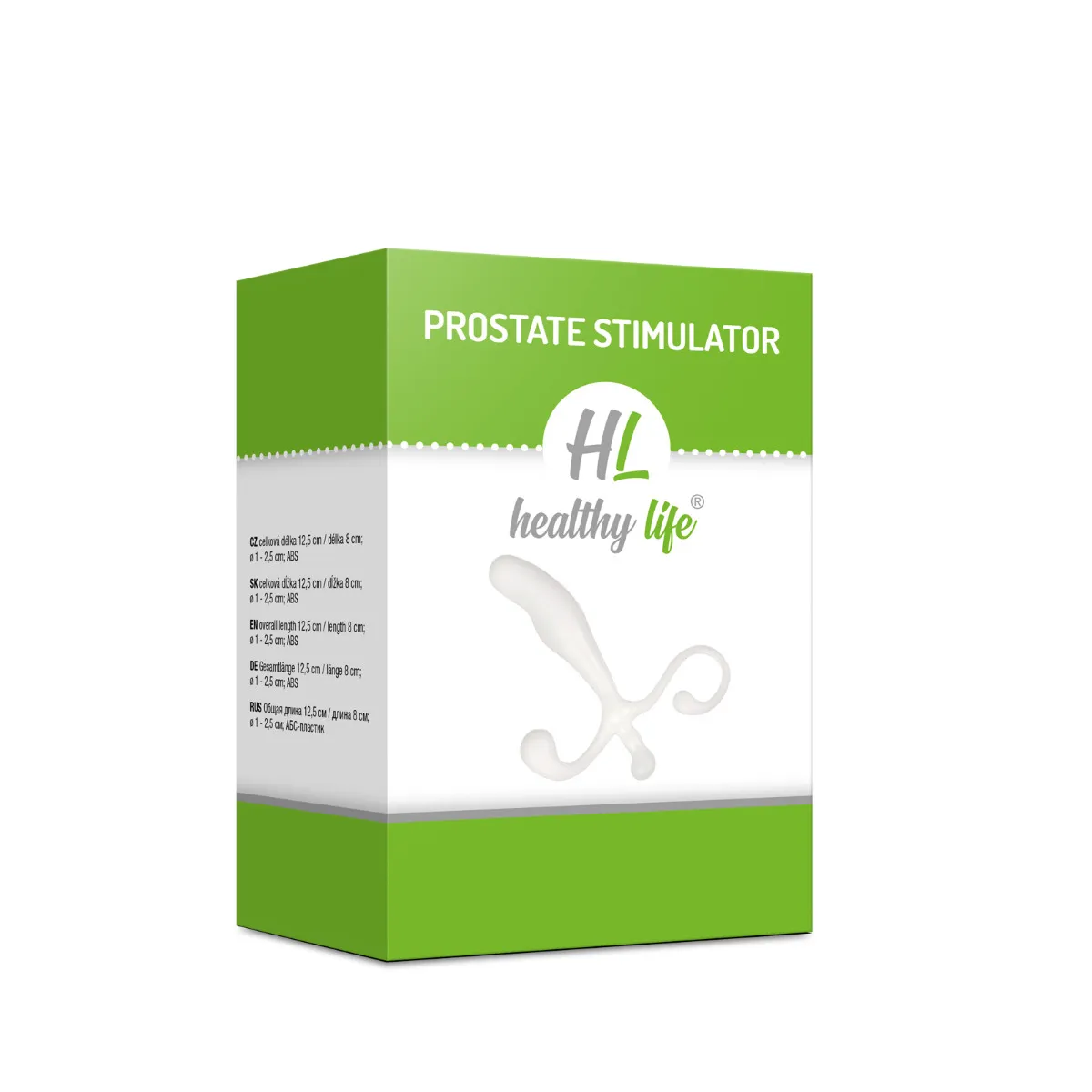 Healthy Life - Stimulátor prostaty Rufin biely 1×1 ks, análna pomôcka