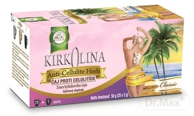 KIRKOLINA Classic Anti-cellulite Herb 25×2g (50 g), bylinná zmes v nálevových vreckách