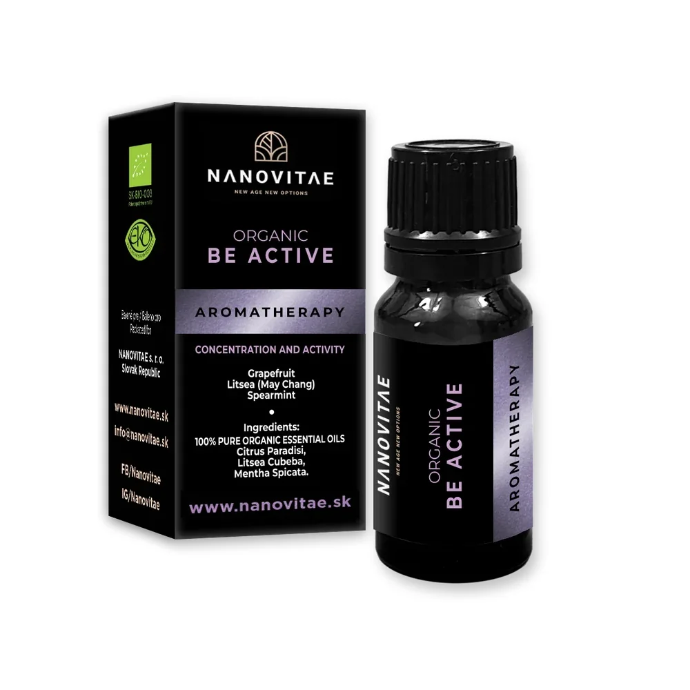 BE ACTIVE – zmes esenciálnych olejov – ORGANIC quality 10ml