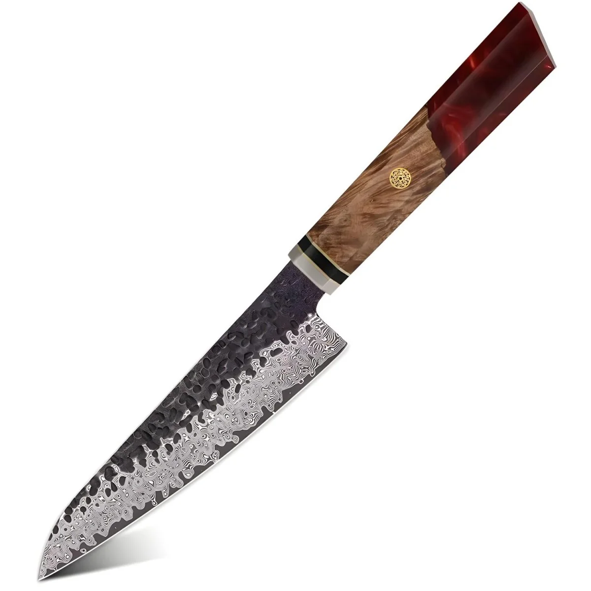 Damaškový kuchynský nôž Airi-Petty/Červená 1ks Petty, 29cm