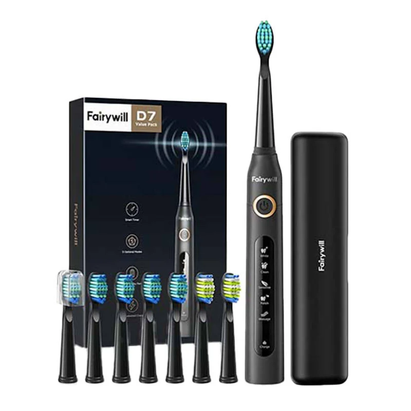 FairyWill FW-507 Plus sonická zubná kefka, čierna