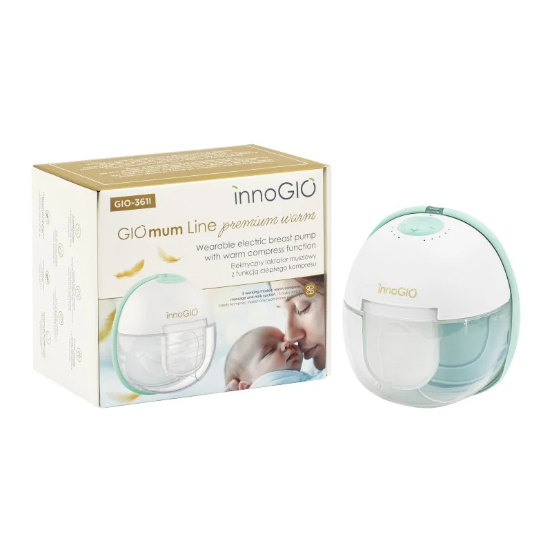 innoGIO přenosná elektrická odsávačka mateřského mléka GIOmum Line Premium Warm Single