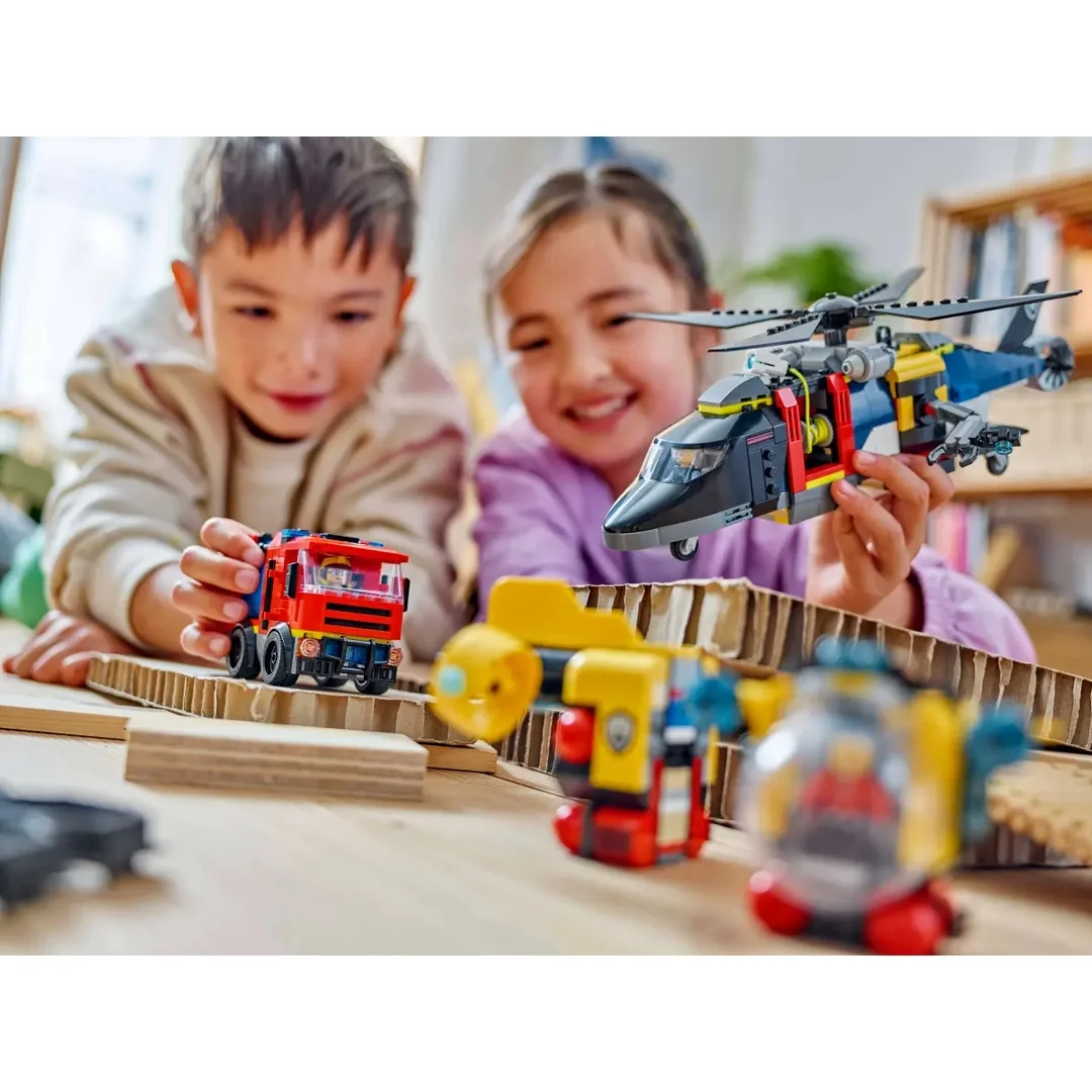 LEGO® City 60462 Remix: Helikoptéra, hasičské auto a ponorka