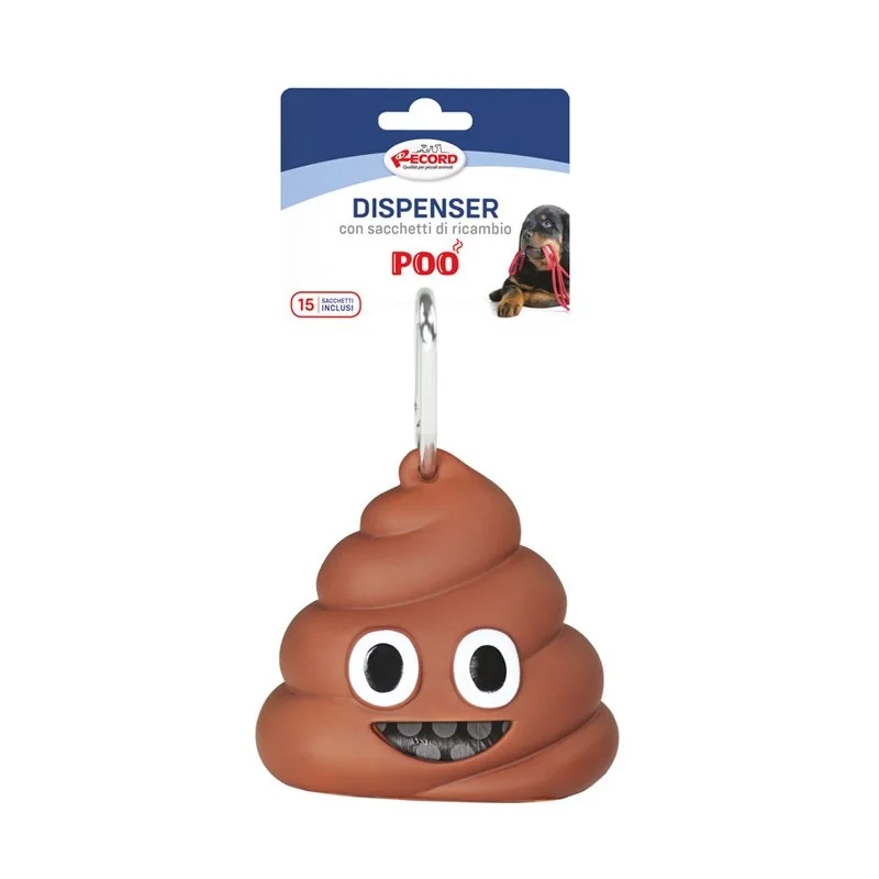Zásobník na sáčky pre psov na výkaly POO, hnedá
