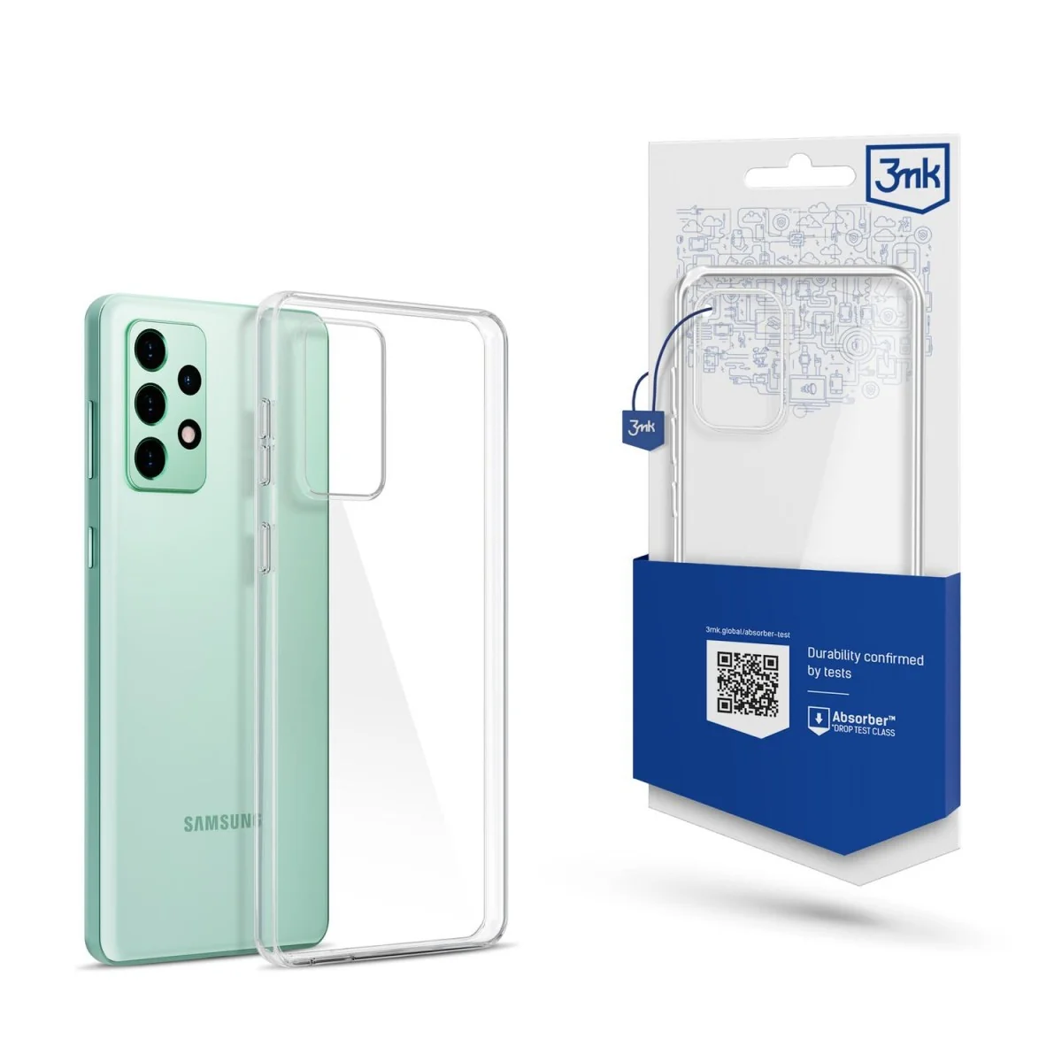 Clear Case puzdro pre Samsung Galaxy A73 - Transparentná 1 x 3mk, ochrana fotoaparátu