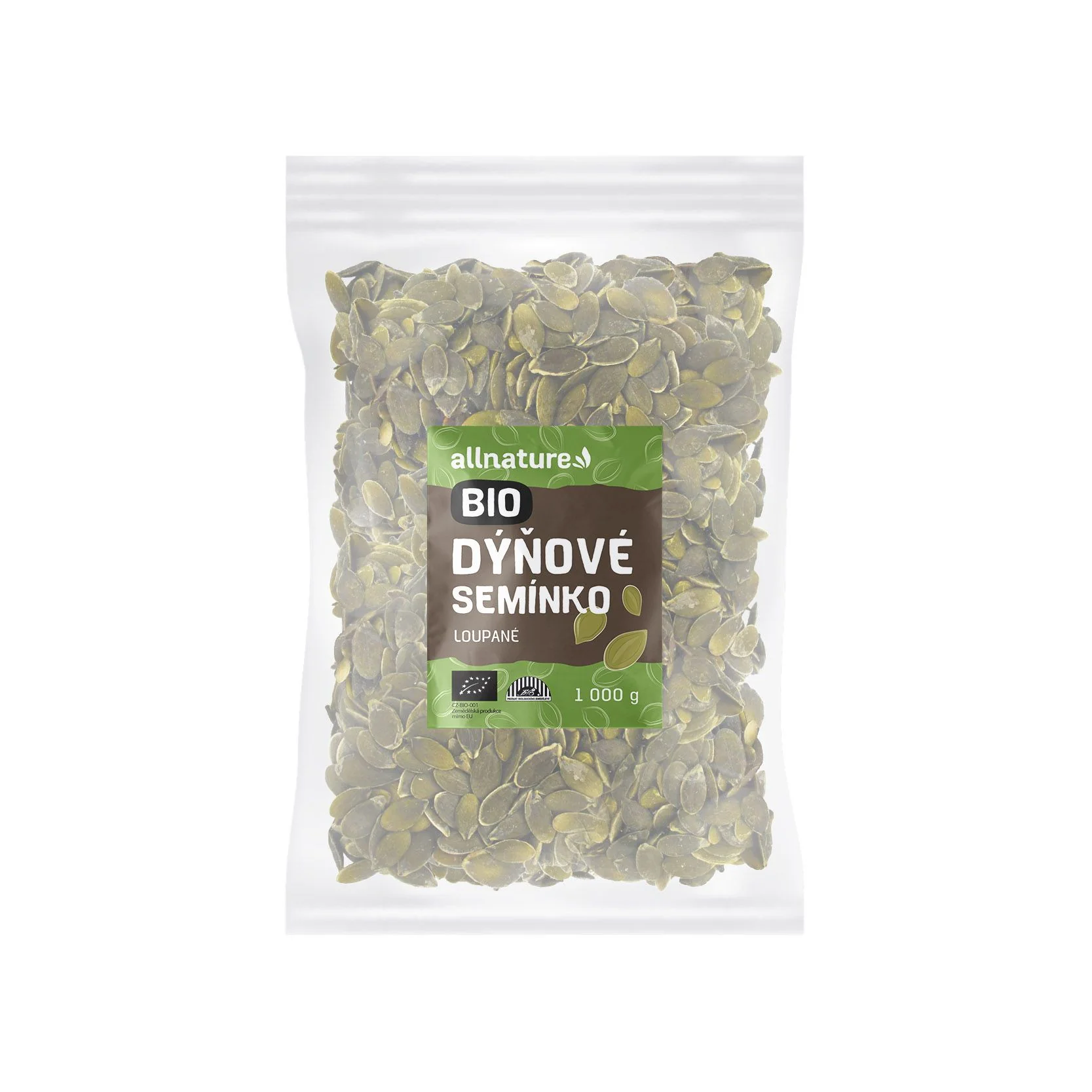 Allnature Tekvicové Semienko Bio 1000g 1×1000g