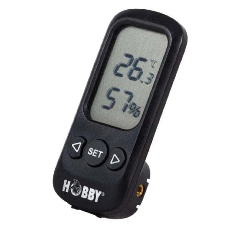 HOBBY digitálny teplomer a vlhkomer s funkciou alarmu s presnosťou +/- 0,5° C, +/-3 %