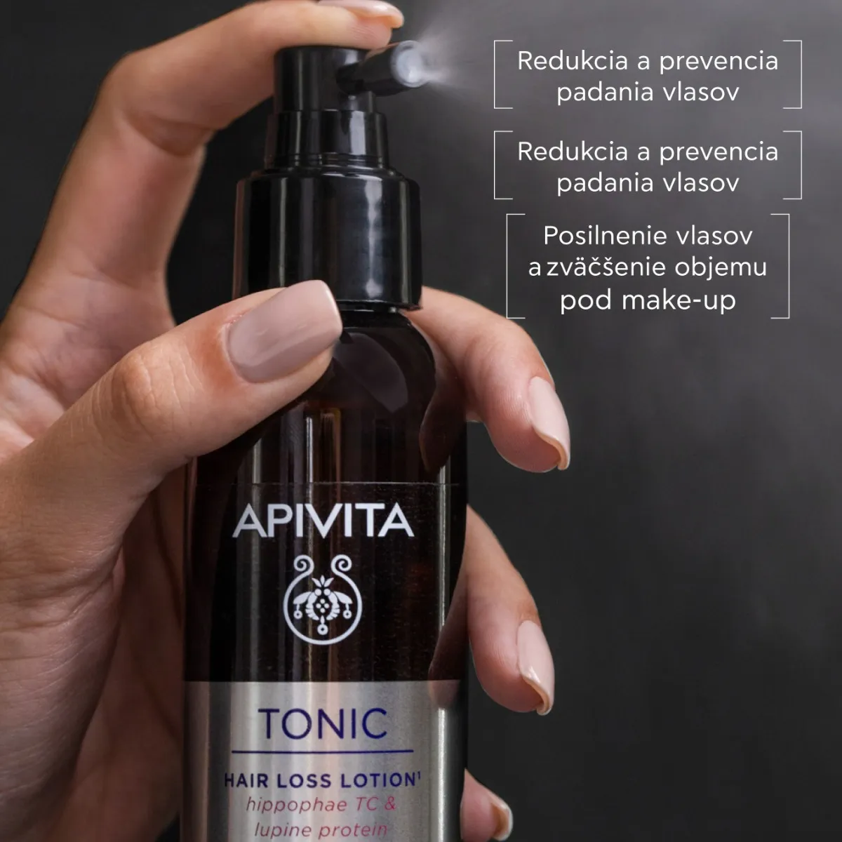APIVITA Tonic Hair Loss Lotion, 150ml 1×150 ml tonikum proti vypadávaniu vlasov
