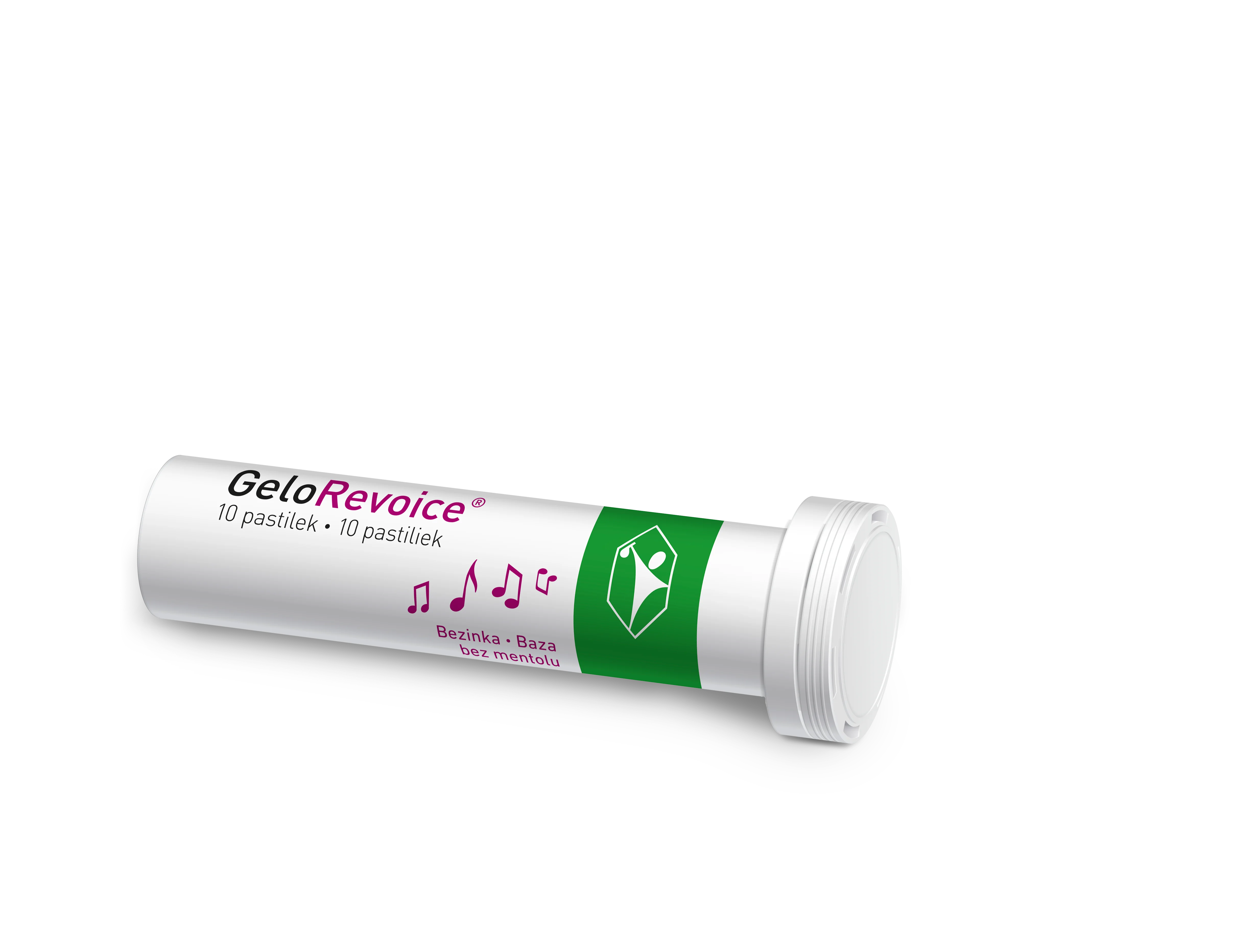 GeloRevoice pastilky na hrdlo, baza-bez metolu - limitovaná edícia 1×10 ks, pastilky na hrdlo