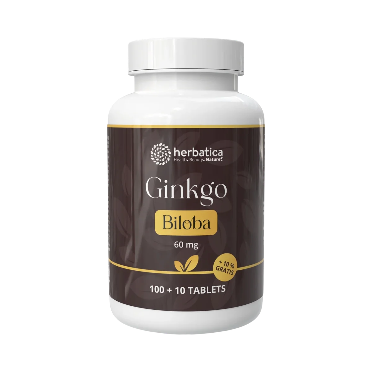 Ginkgo biloba 60 mg - 110 tabliet - Herbatica