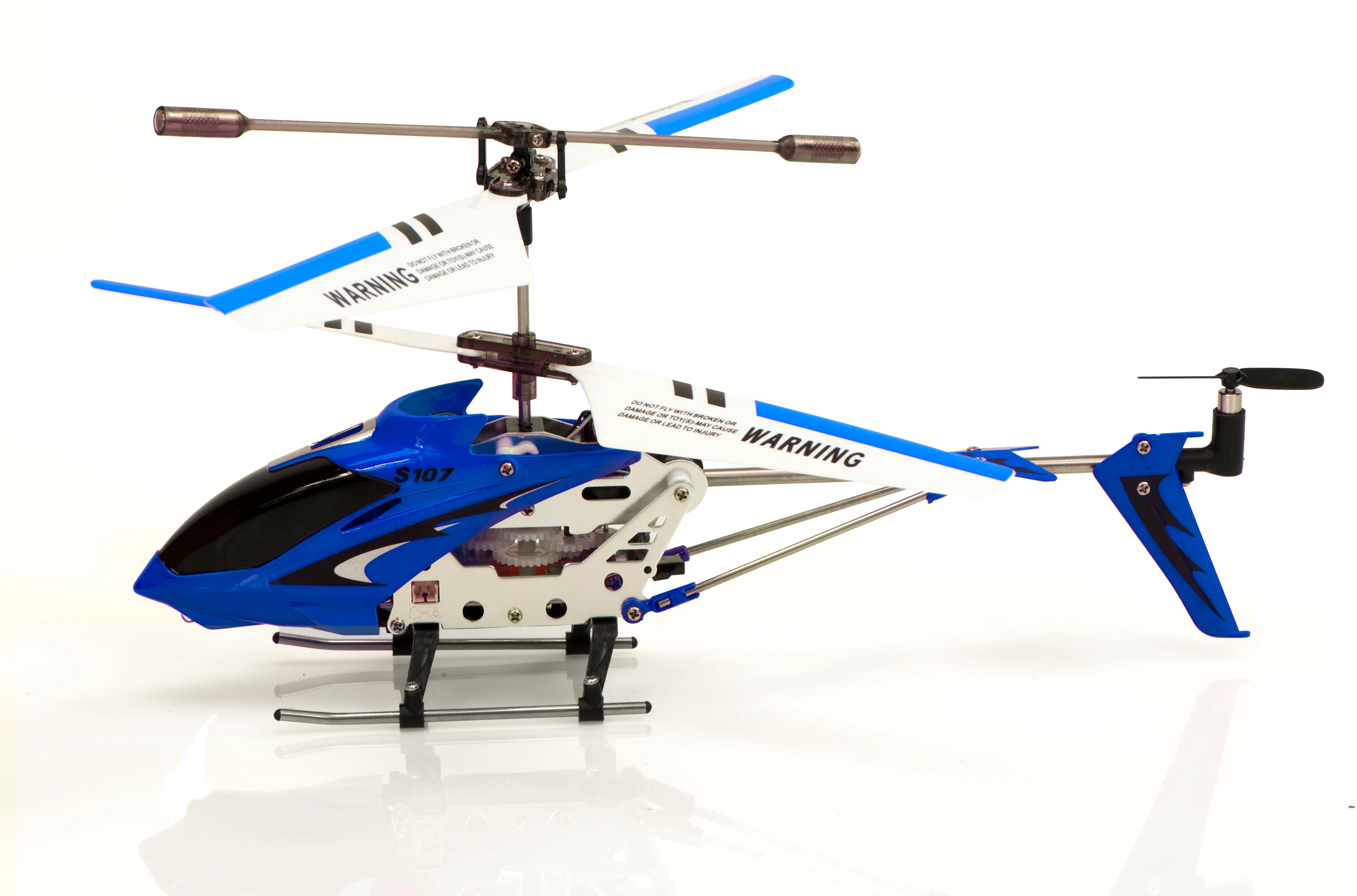 RC helikoptéra Syma – modrá, GYRO, kovová konštrukcia