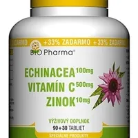 BIO Pharma Echinacea, Vitamín C, Zinok