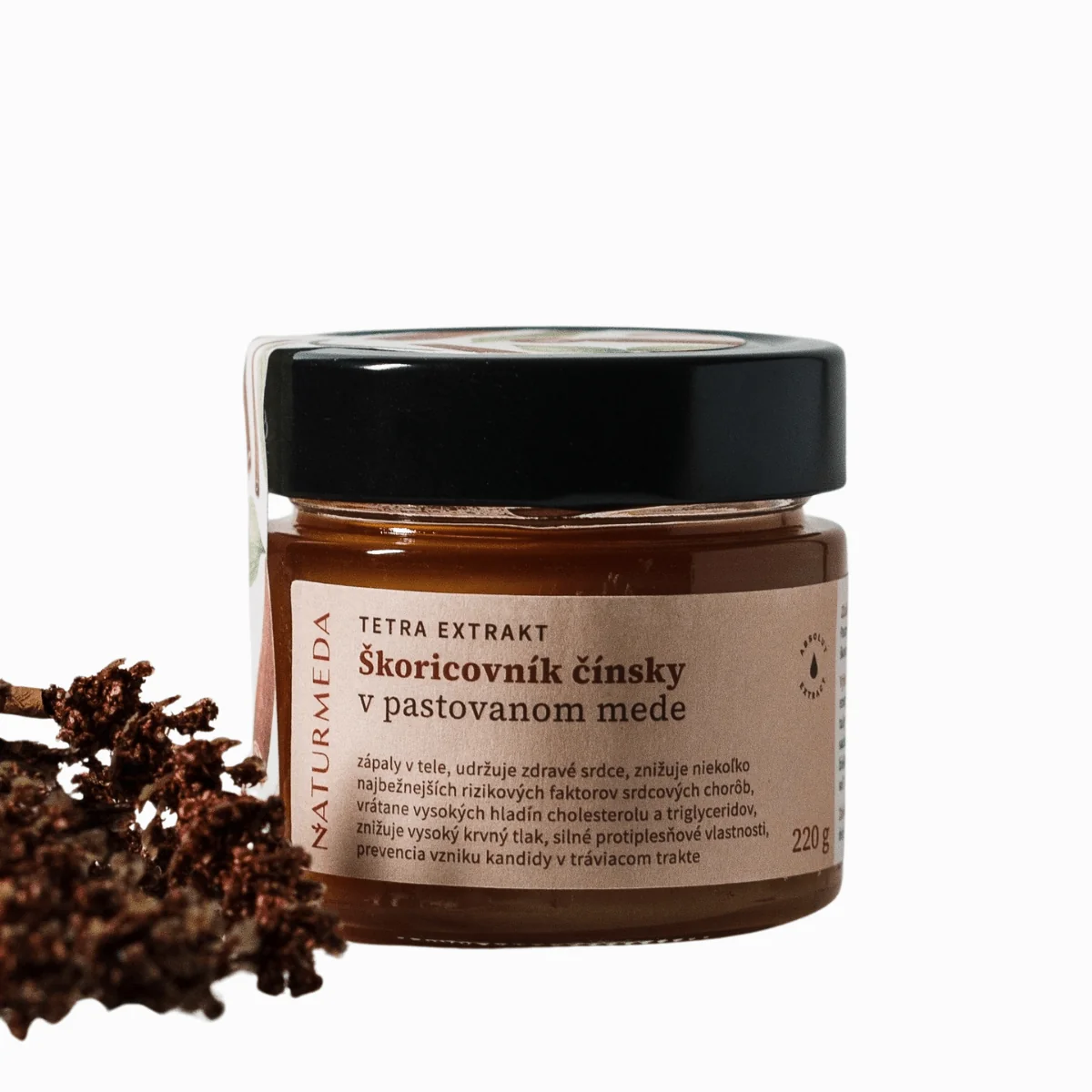 Terapeutický med so škoricou - 220g - Naturmeda