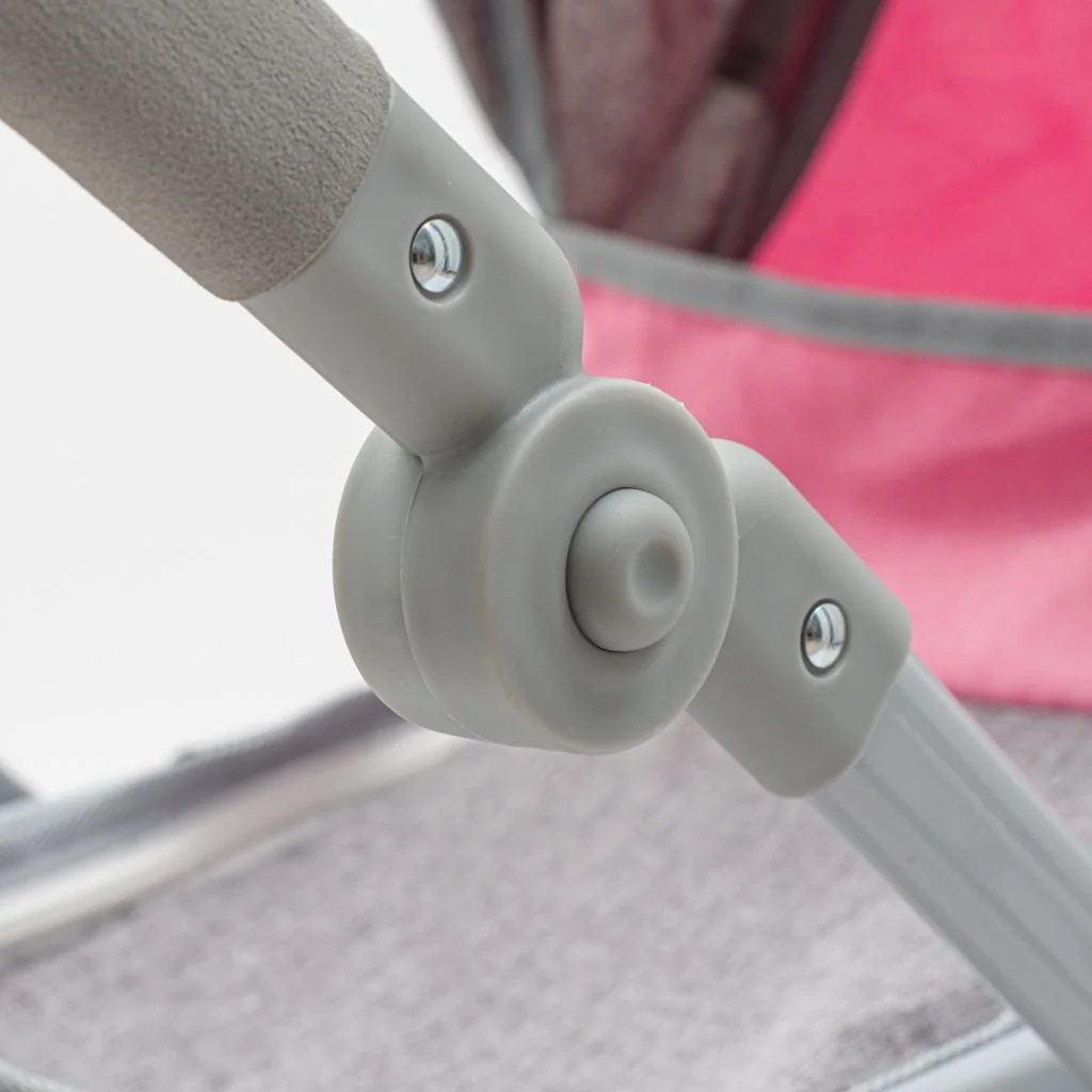 Kočík pre bábiky 2v1 Baby Mix Sophie pink-grey , 20C56090