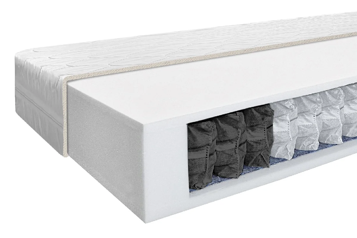 Matrac Benab Fyzio Medium 18 H3 200 x 200 cm Taštičkový matrac 18 cm taštičkový sendvičový