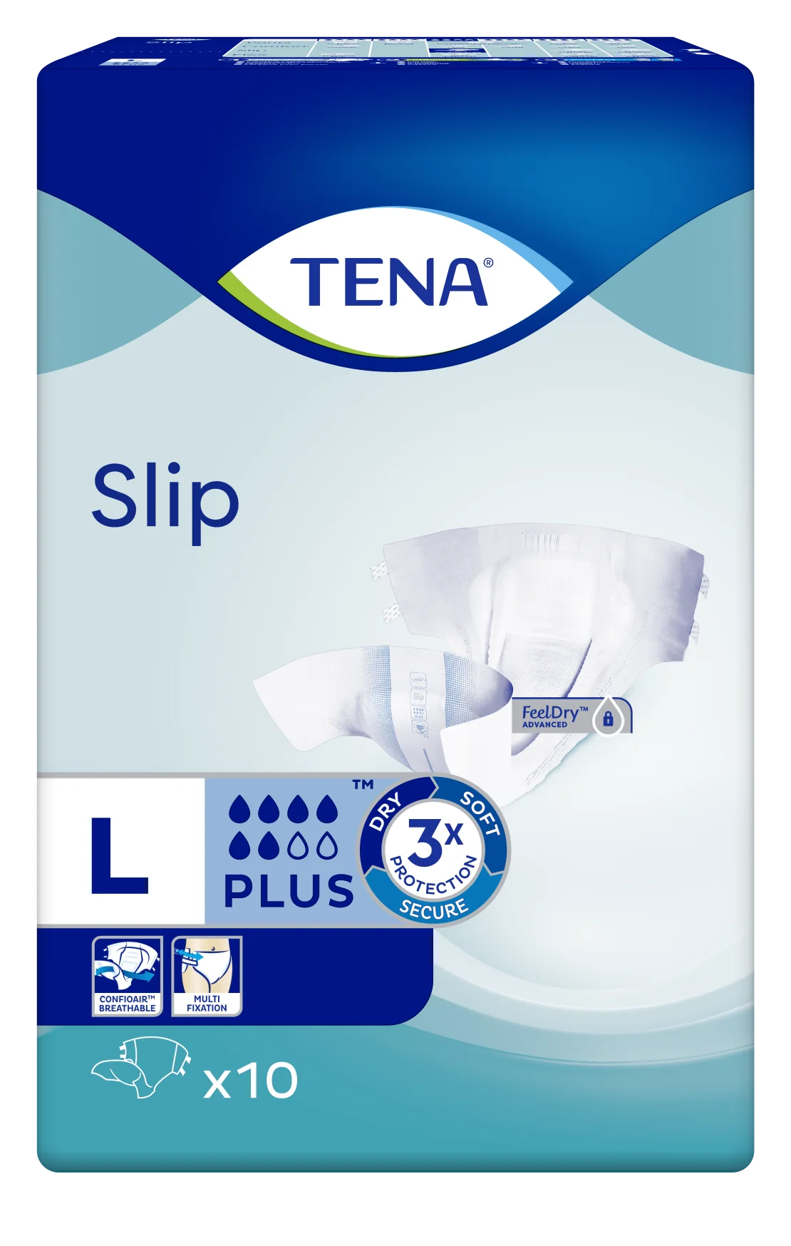 TENA SLIP PLUS LARGE 10KS 1×10 ks, plienkové nohavičky
