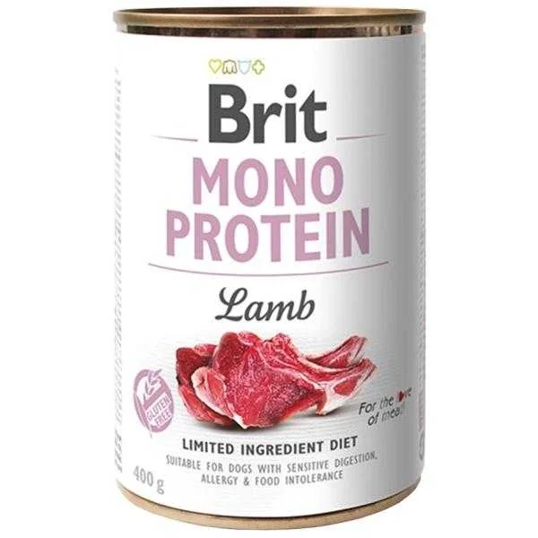 Brit Konzerva Mono Protein Lamb 400g 1×400 g, krmivo pre psy