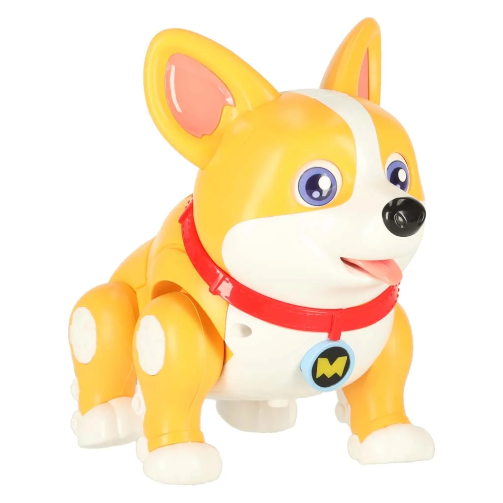 Interaktívny psík Corgi – svietiace ušká a hudba