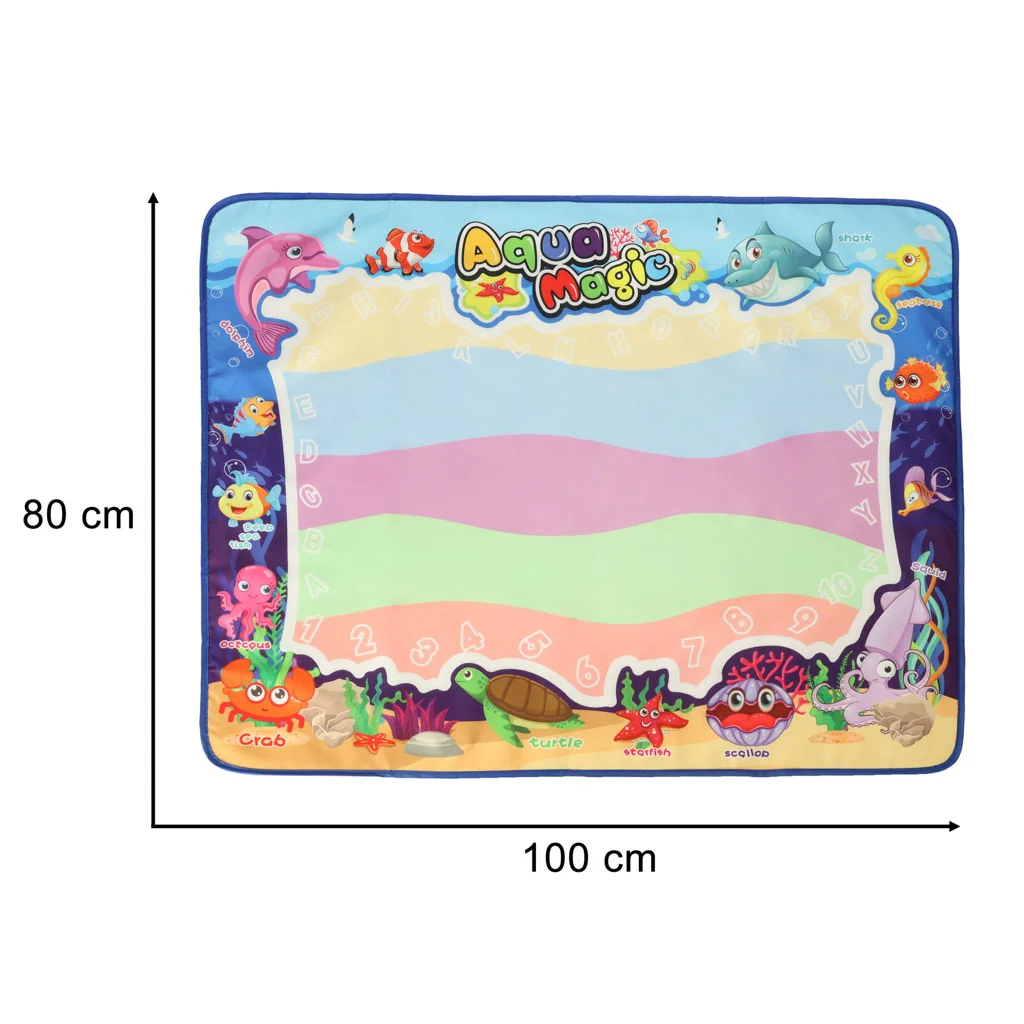 XXL podložka na vodové maľovanie 100×80 cm – sada s pečiatkami