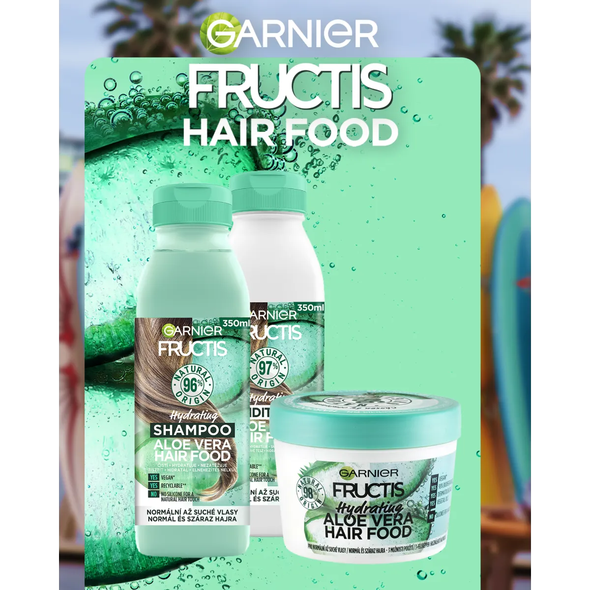 Garnier Fructis Hair Food Aloe Vera balzam 1×350 ml