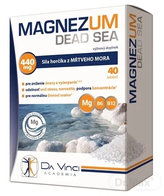 MAGNEZUM DEAD SEA - DA VINCI 1×40 tbl, výživový doplnok