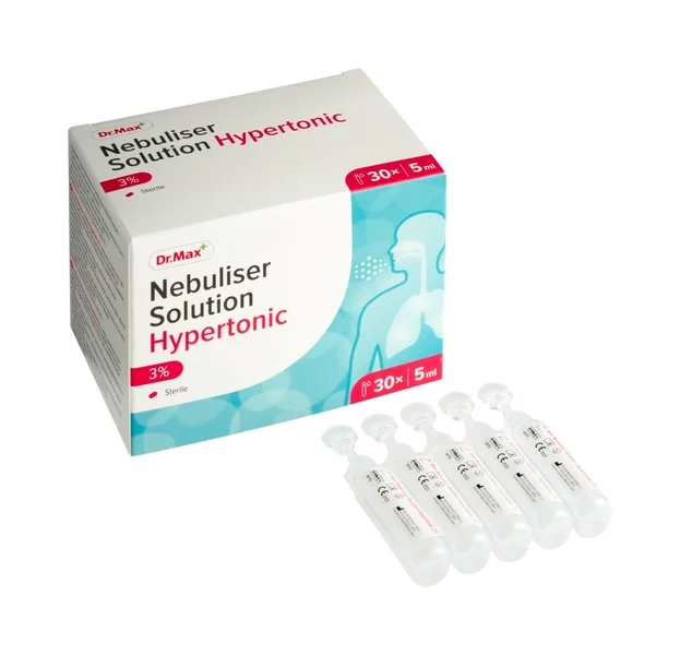 Dr. Max Nebuliser Solution Hypertonic 3% 30×5 ml, hypertonický roztok vo forme jednej dávky