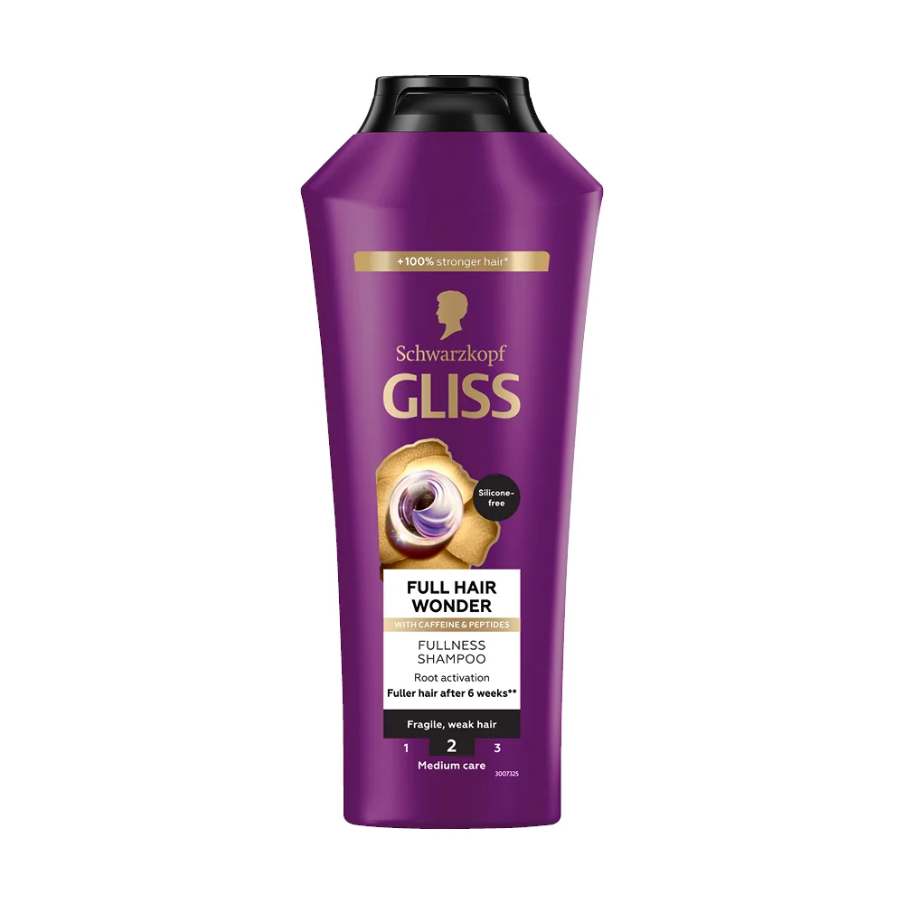 Schwarzkopf Gliss šampón Full Hair Wonder 1×400 ml, šampón