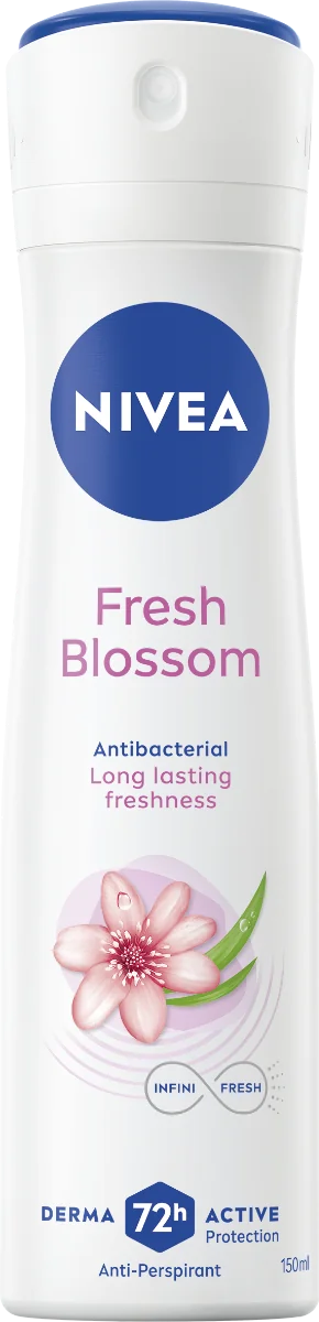 NIVEA Sprej AP Fresh Blossom 1×150 ml, antiperspirant